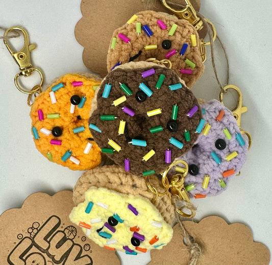 Handmade Donut Keychain