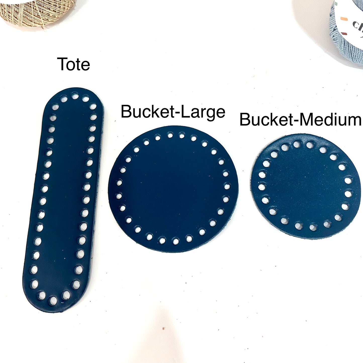 Genuine Leather Bag Bottom (Bucket Bag)