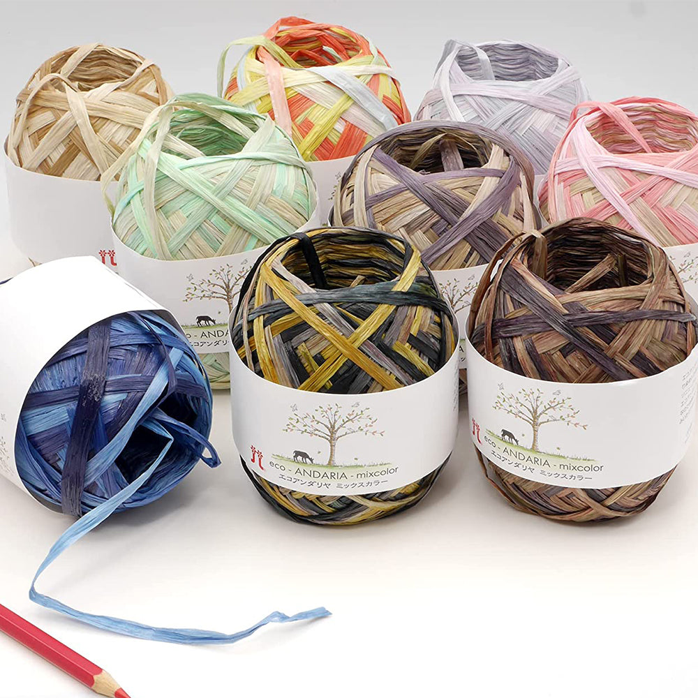 Handmade Raffia Pouch - Hamanaka Eco Andaria