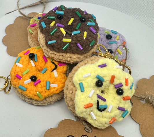 Handmade Donut Keychain