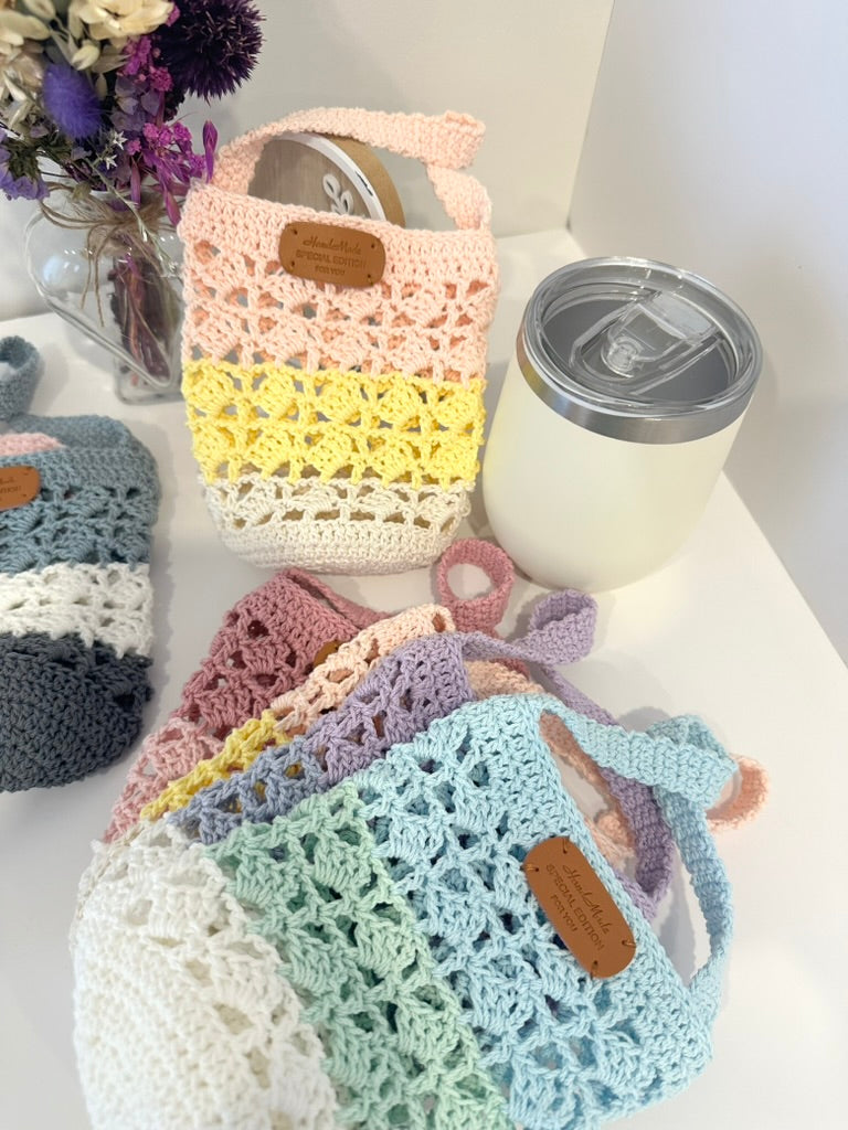 Crochet Bottle Carry Bag Crochet Pattern (PDF Download)