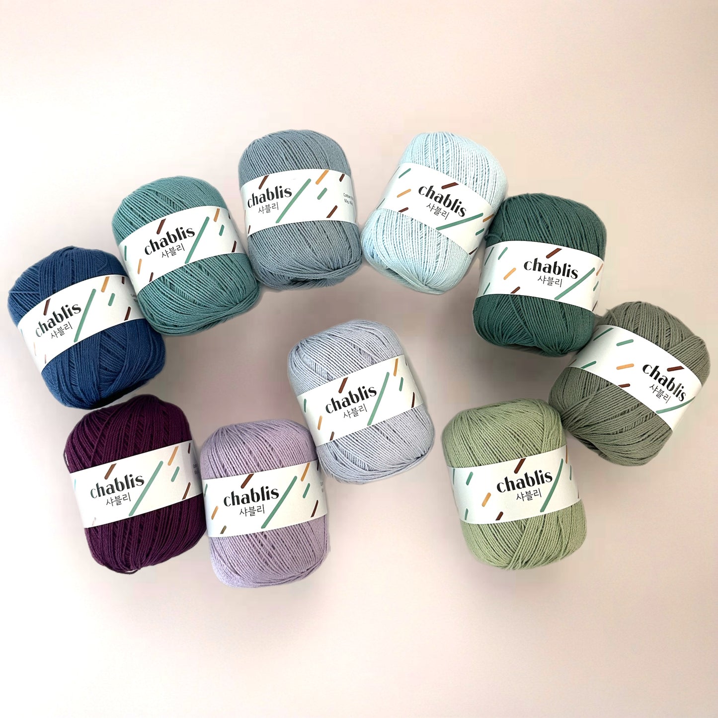 100% Cotton Soft and Durable - Chablis 60g - Best for Crochet