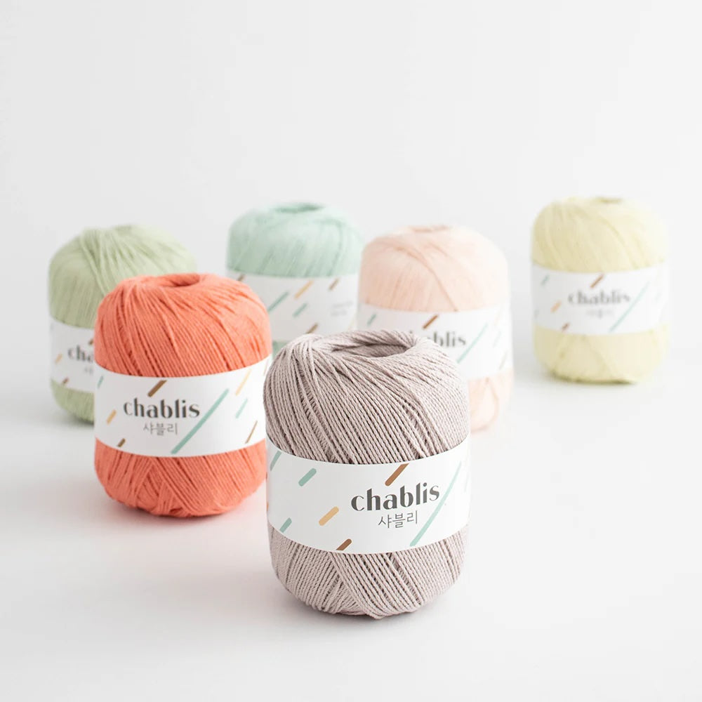 100% Cotton Soft and Durable - Chablis 60g - Best for Crochet