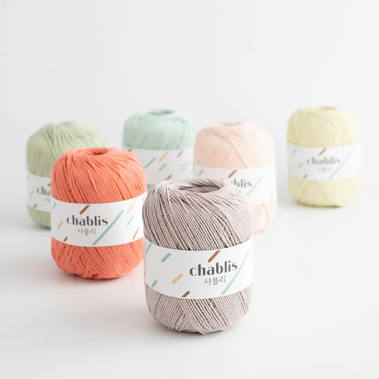 100% Cotton Soft and Durable - Chablis 60g - Best for Crochet