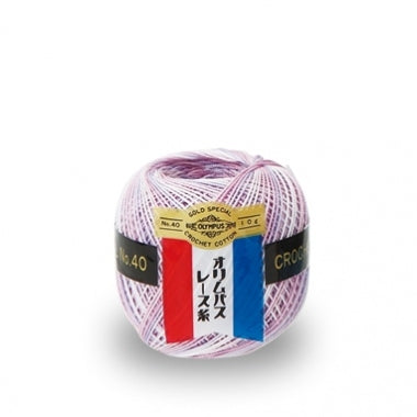 Olympus GOLD LABEL #40 Lace Yarn 10g (Mixed Colors)