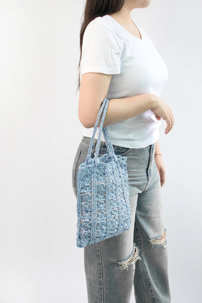 Yarn-a DIY Kits - Metallic Play Code Flower Bag