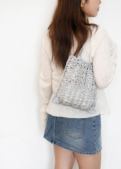 Yarn-a DIY Kits - Metallic Play Code Flower Bag