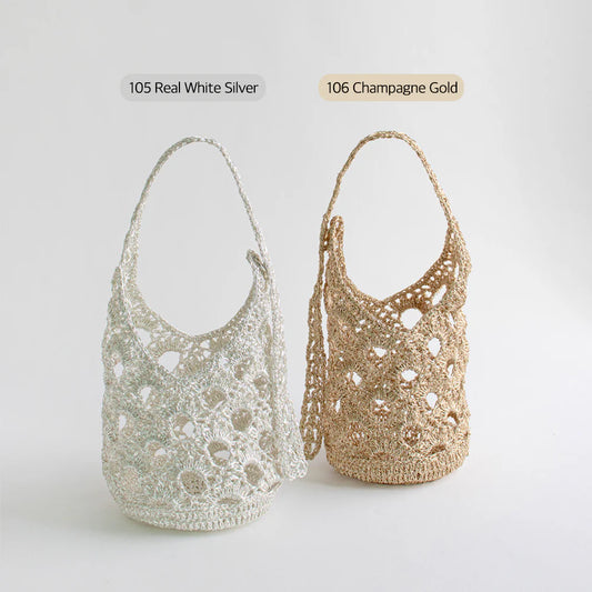 Yarn-a DIY Kits - Metallic Play Code Olive Bag