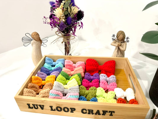 Handmade Bow Hair Ties or Clips