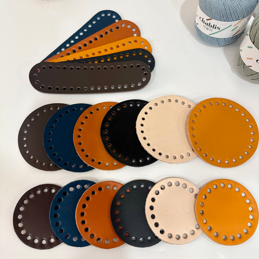 Genuine Leather Bag Bottom (Bucket Bag)