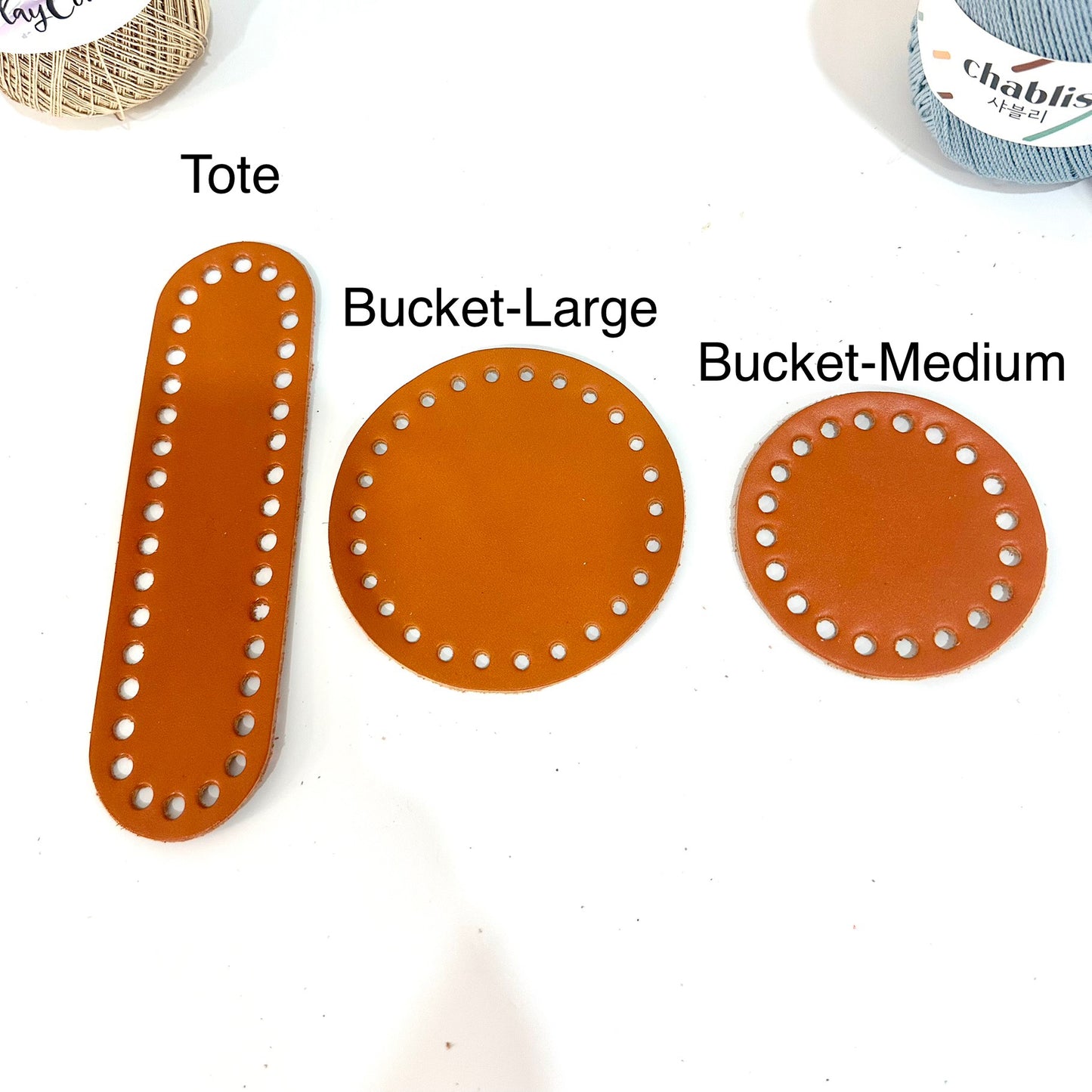 Genuine Leather Bag Bottom (Bucket Bag)