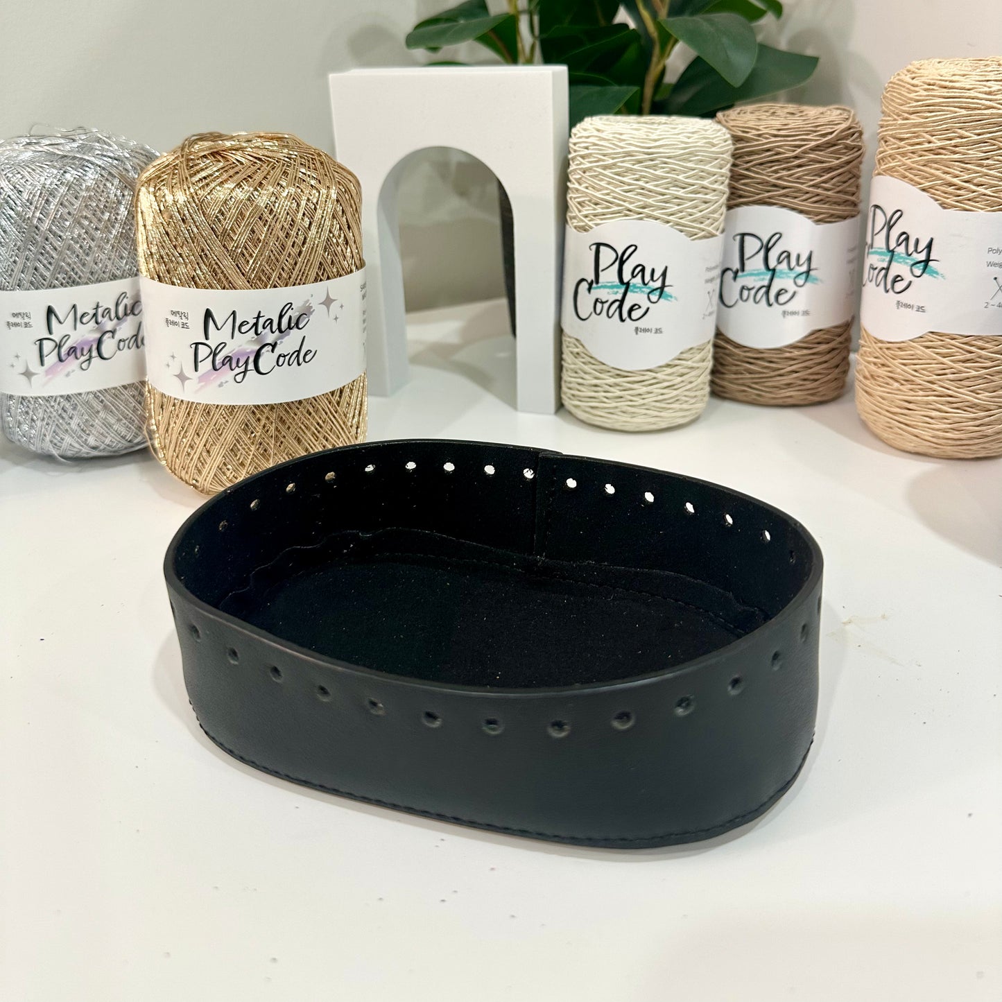 Genuine Leather Bag Bottom (Bucket Bag-High Base)