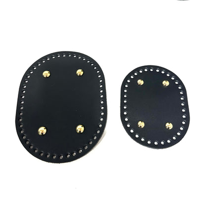 Genuine Leather Bag Bottom (Oval)