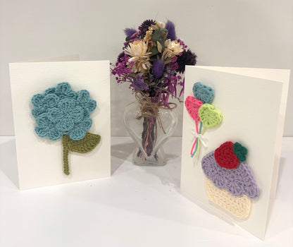 Handmade Crocheted Card