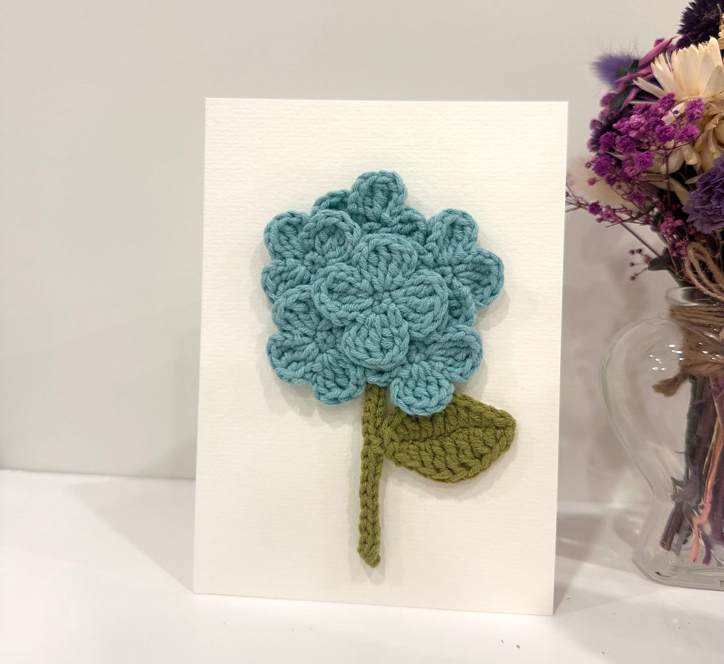 Handmade Crocheted Card