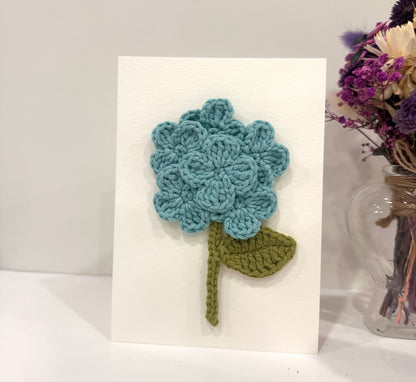 Handmade Crocheted Card