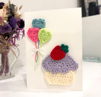 Handmade Crocheted Card