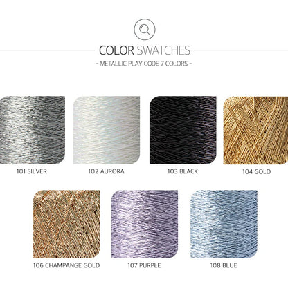 Yarn-a DIY Kits - Metallic Play Code H Bag