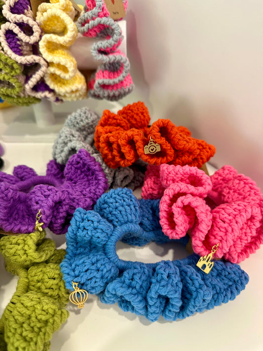Handmade Crochet Hair Ties - Ruffle