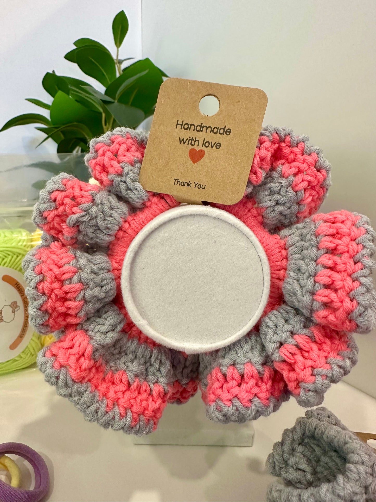 Handmade Crochet Hair Ties - Ruffle Scrunchie