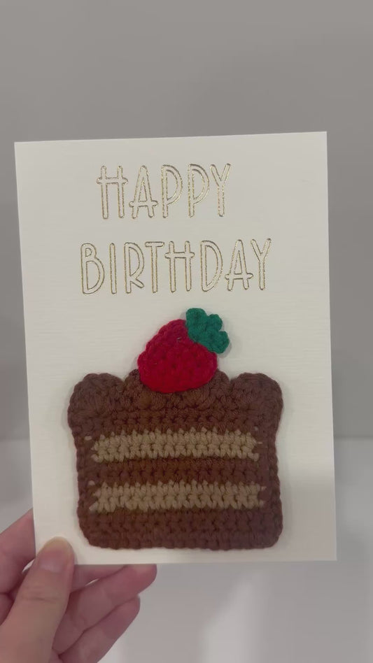 Handmade Crocheted Card