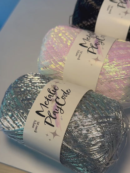 High Quality Polyester Yarn - Metallic Play Code 70g - Best for Crochet Bag